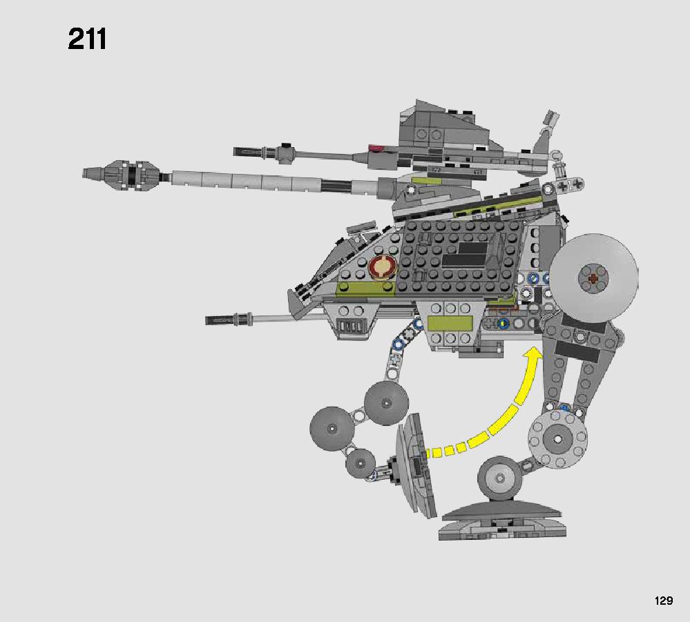 AT-AP Walker 75234 LEGO information LEGO instructions 129 page