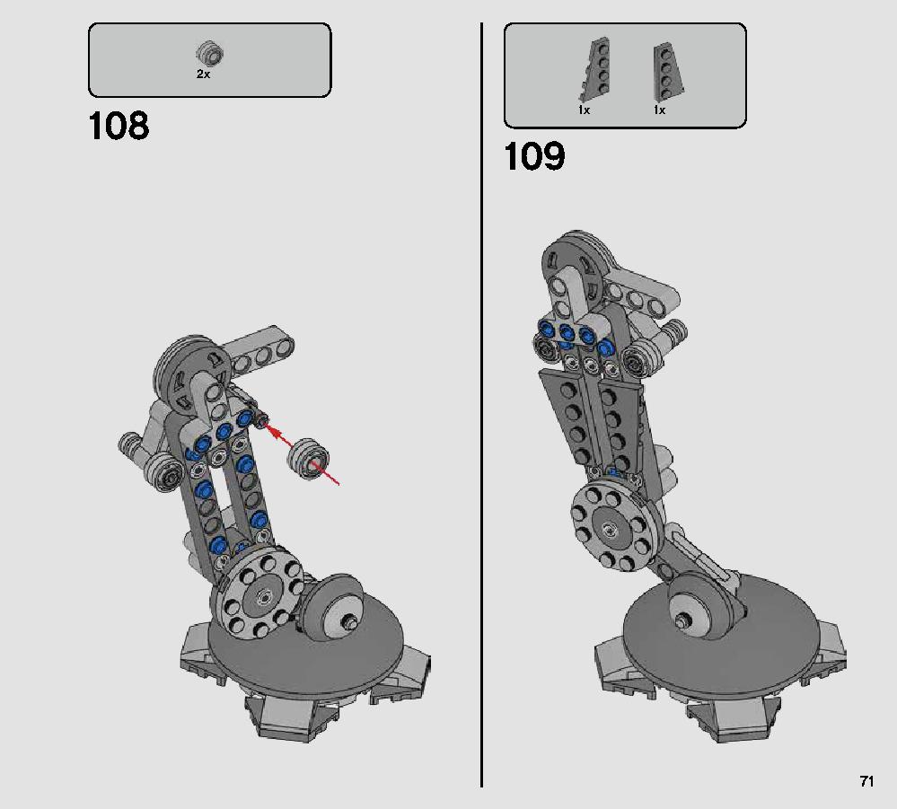 AT-AP Walker 75234 LEGO information LEGO instructions 71 page