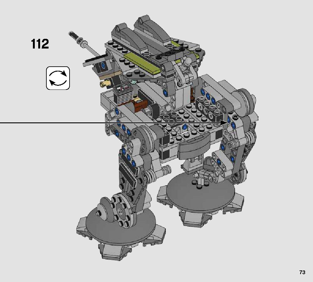 AT-AP Walker 75234 LEGO information LEGO instructions 73 page