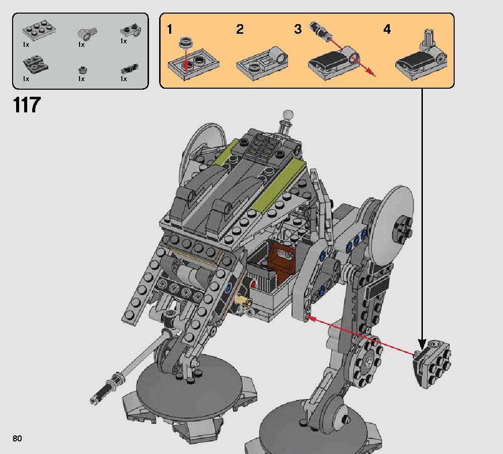 AT-AP Walker 75234 LEGO information LEGO instructions 80 page