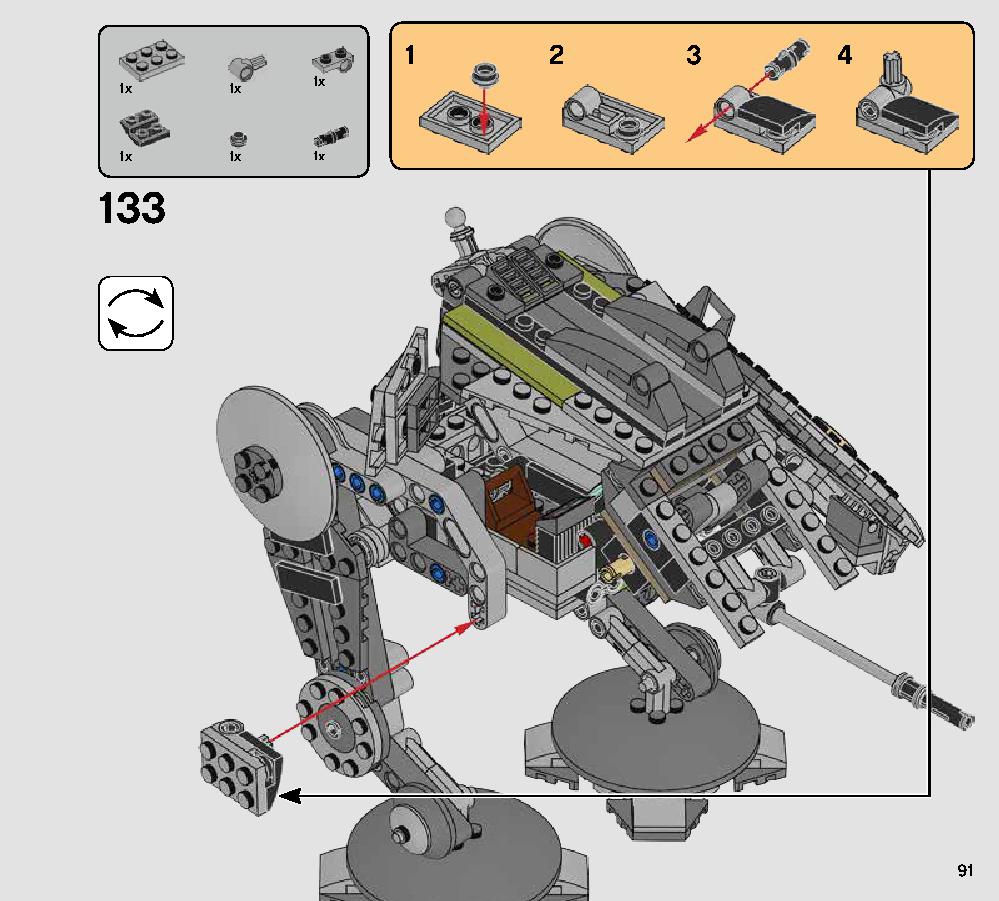 AT-AP Walker 75234 LEGO information LEGO instructions 91 page