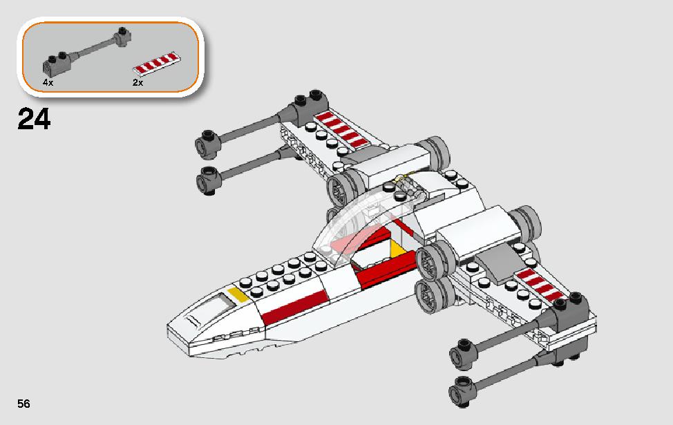X-Wing Starfighter Trench Run 75235 LEGO information LEGO instructions 56 page