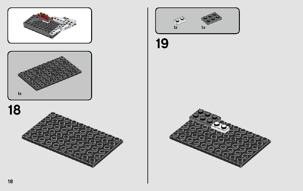 스타킬러 베이스의 결투 75236 레고 세트 제품정보 레고 조립설명서 18 page