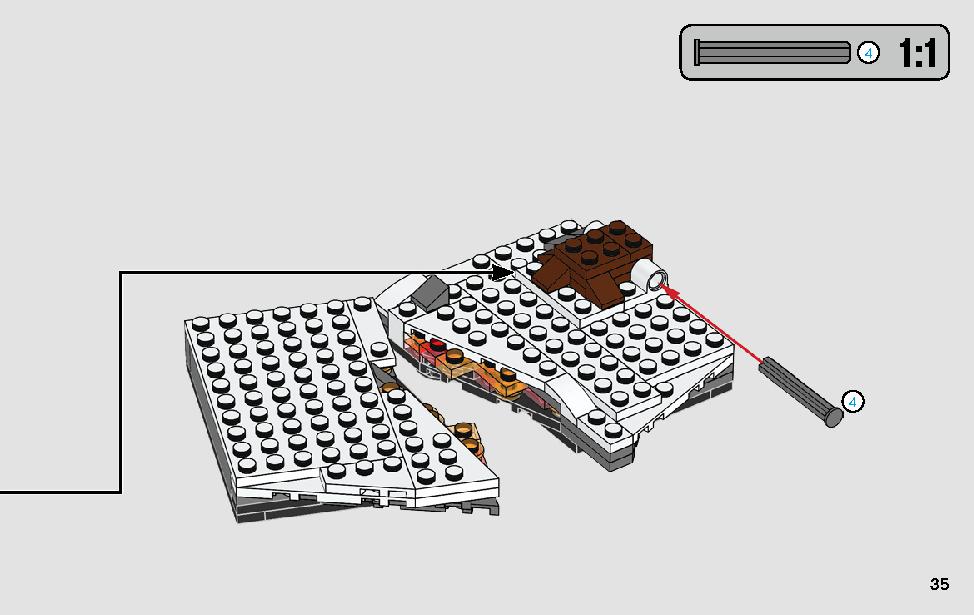 スターキラー基地での決闘 75236 レゴの商品情報 レゴの説明書・組立方法 35 page