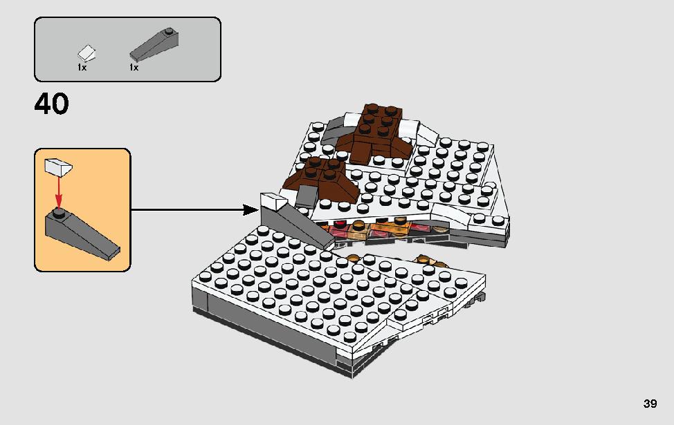 Duel on Starkiller Base 75236 LEGO information LEGO instructions 39 page