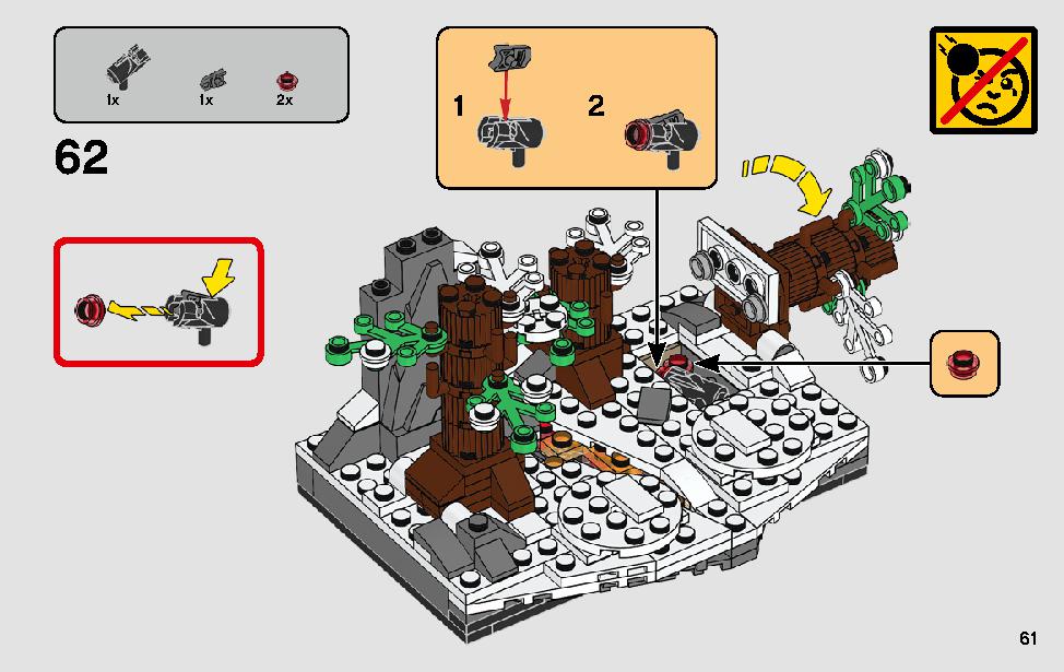 Duel on Starkiller Base 75236 LEGO information LEGO instructions 61 page