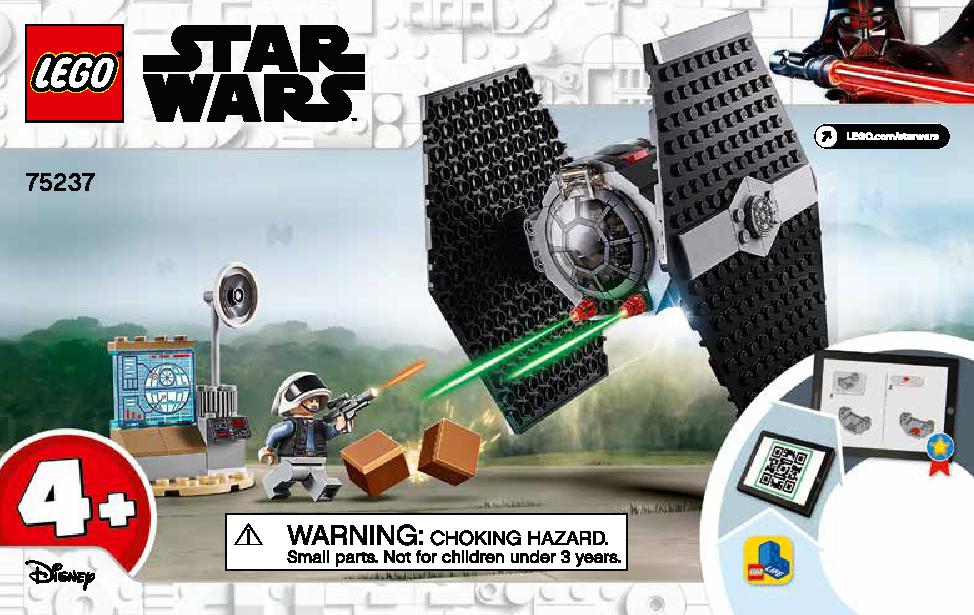 TIE Fighter Attack 75237 LEGO information LEGO instructions 1 page