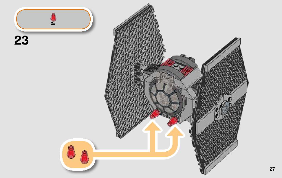 TIE Fighter Attack 75237 LEGO information LEGO instructions 27 page