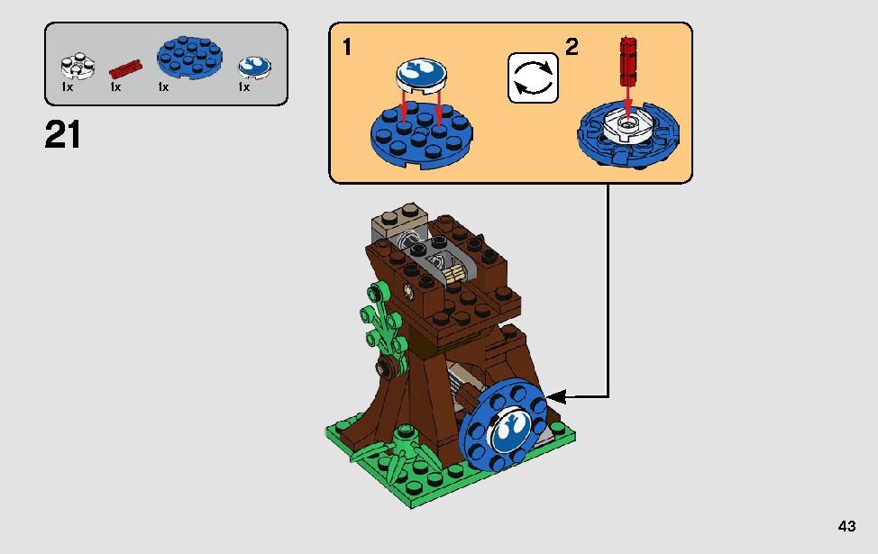 Action Battle Endor Assault 75238 LEGO information LEGO instructions 43 page