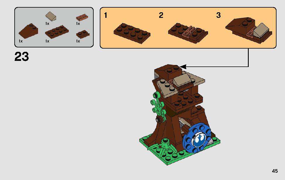Action Battle Endor Assault 75238 LEGO information LEGO instructions 45 page