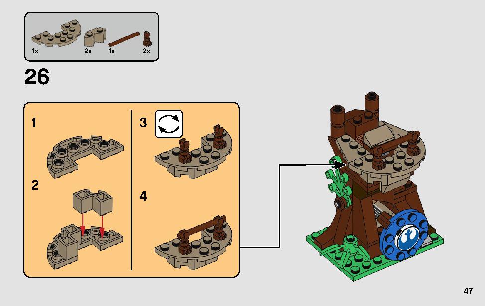 Action Battle Endor Assault 75238 LEGO information LEGO instructions 47 page