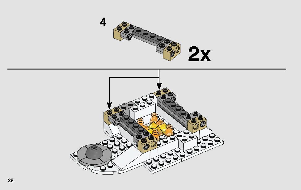 アクションバトル ホス™ の攻撃 75239 レゴの商品情報 レゴの説明書・組立方法 36 page