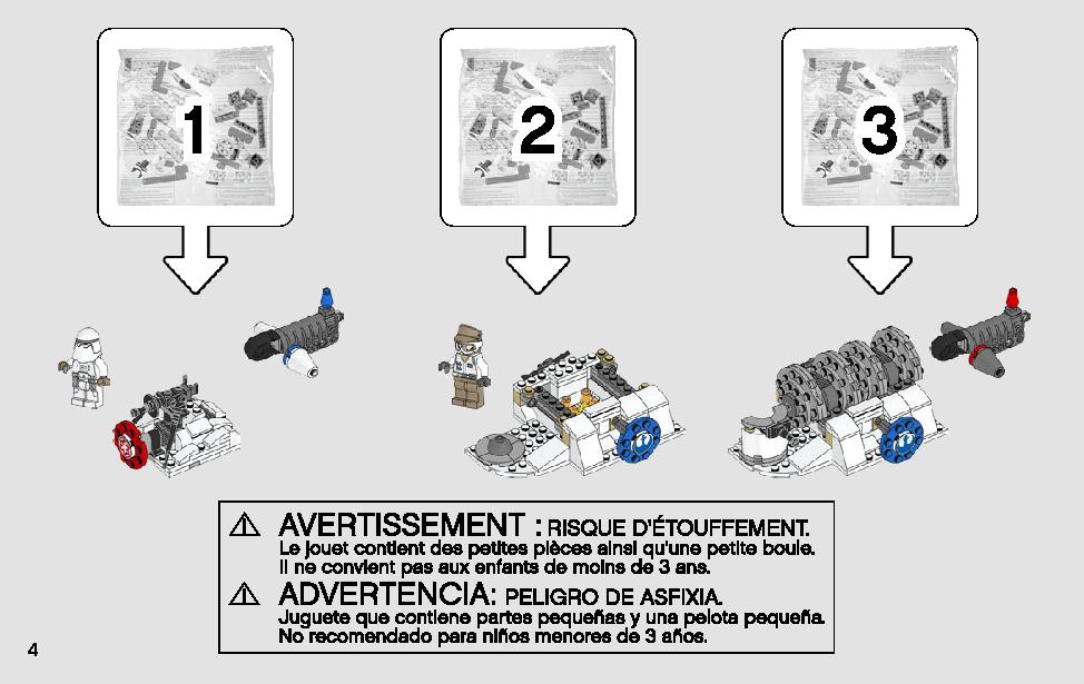 Action Battle Hoth Generator Attack 75239 LEGO information LEGO instructions 4 page