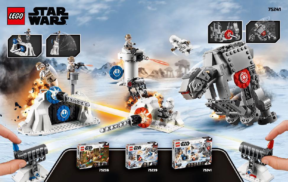 Action Battle Hoth Generator Attack 75239 LEGO information LEGO instructions 64 page