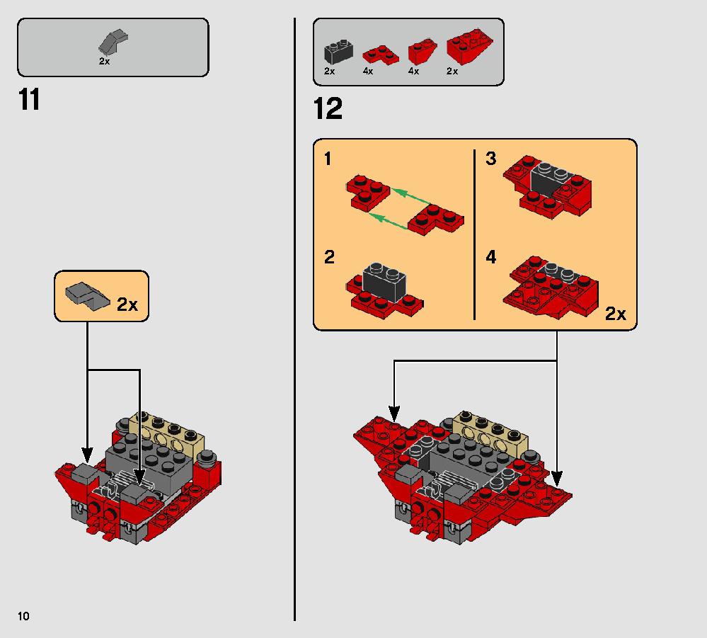 Major Vonreg’s TIE Fighter 75240 LEGO information LEGO instructions 10 page