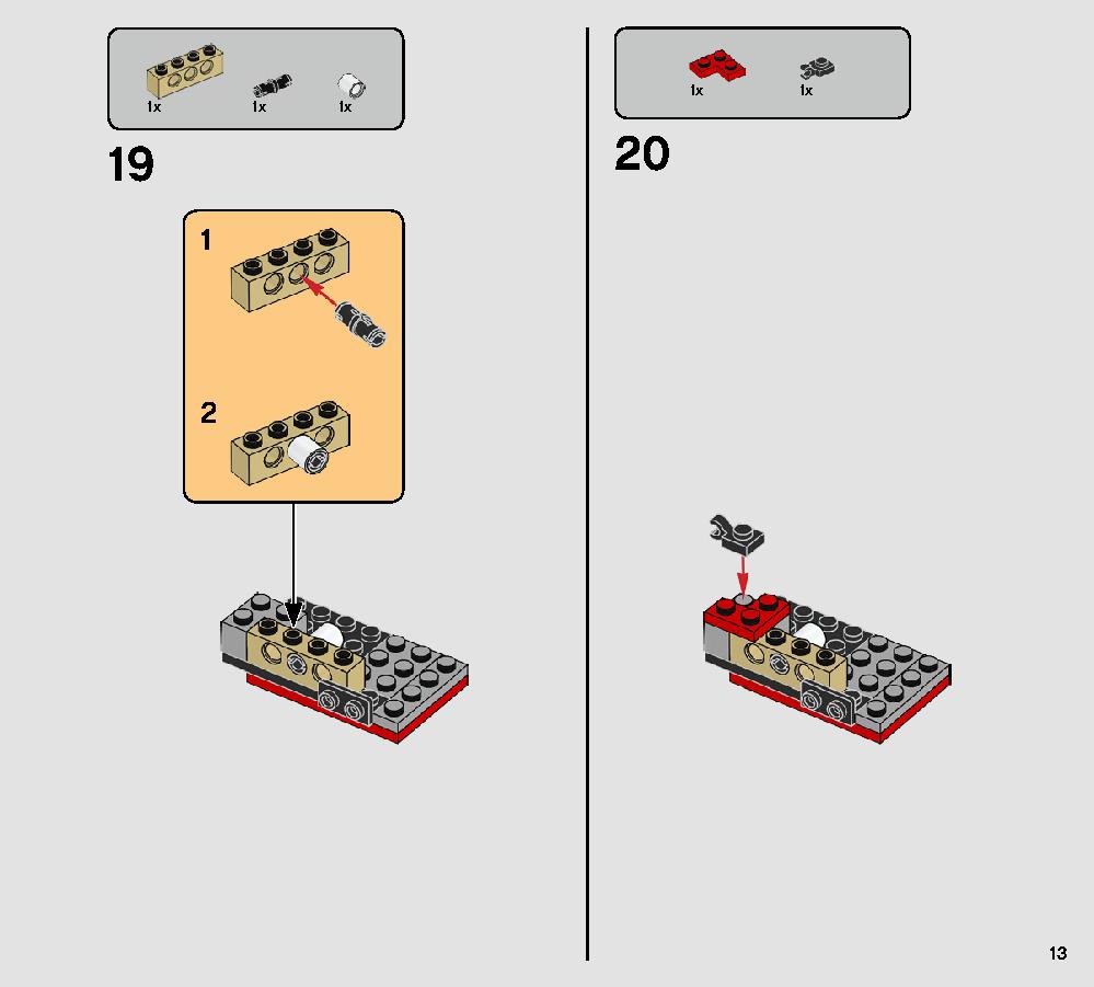 Major Vonreg’s TIE Fighter 75240 LEGO information LEGO instructions 13 page