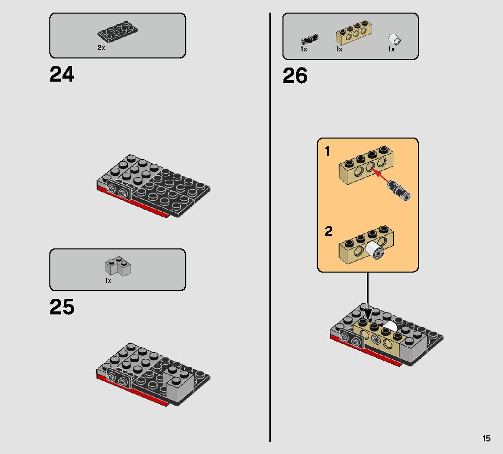 Major Vonreg’s TIE Fighter 75240 LEGO information LEGO instructions 15 page