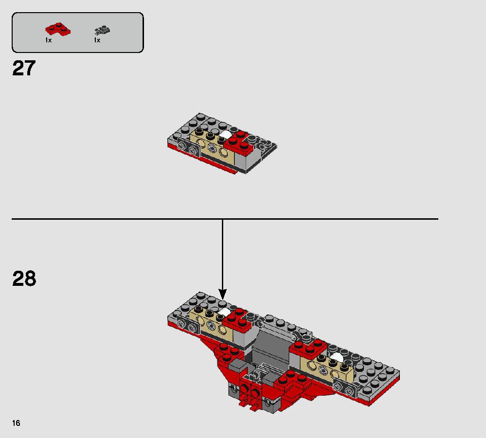 Major Vonreg’s TIE Fighter 75240 LEGO information LEGO instructions 16 page