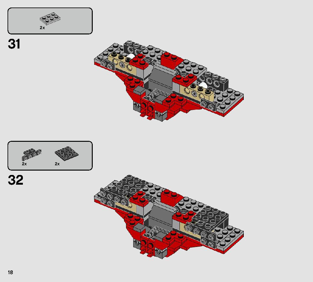 Major Vonreg’s TIE Fighter 75240 LEGO information LEGO instructions 18 page