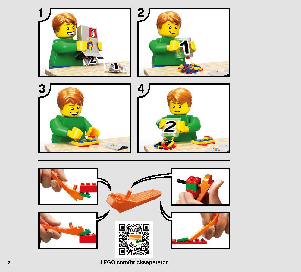 Major Vonreg’s TIE Fighter 75240 LEGO information LEGO instructions 2 page