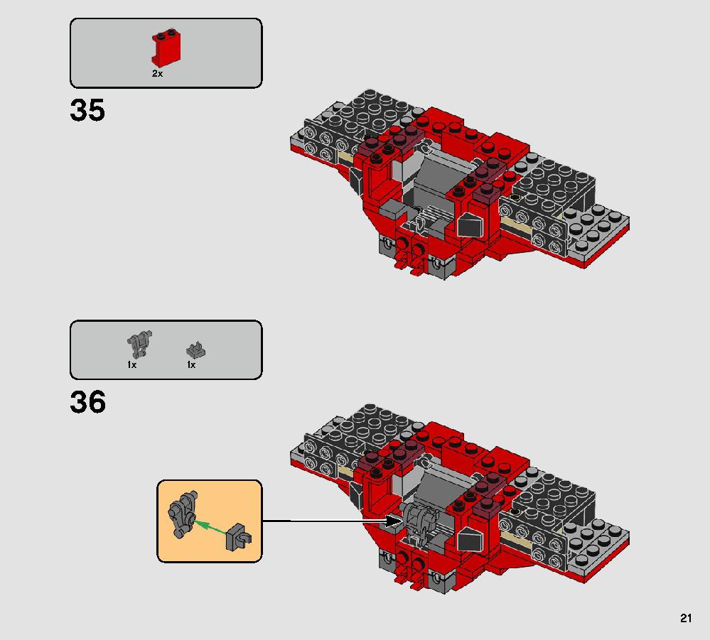 Major Vonreg’s TIE Fighter 75240 LEGO information LEGO instructions 21 page