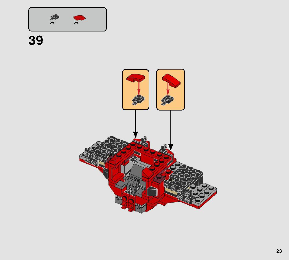 Major Vonreg’s TIE Fighter 75240 LEGO information LEGO instructions 23 page