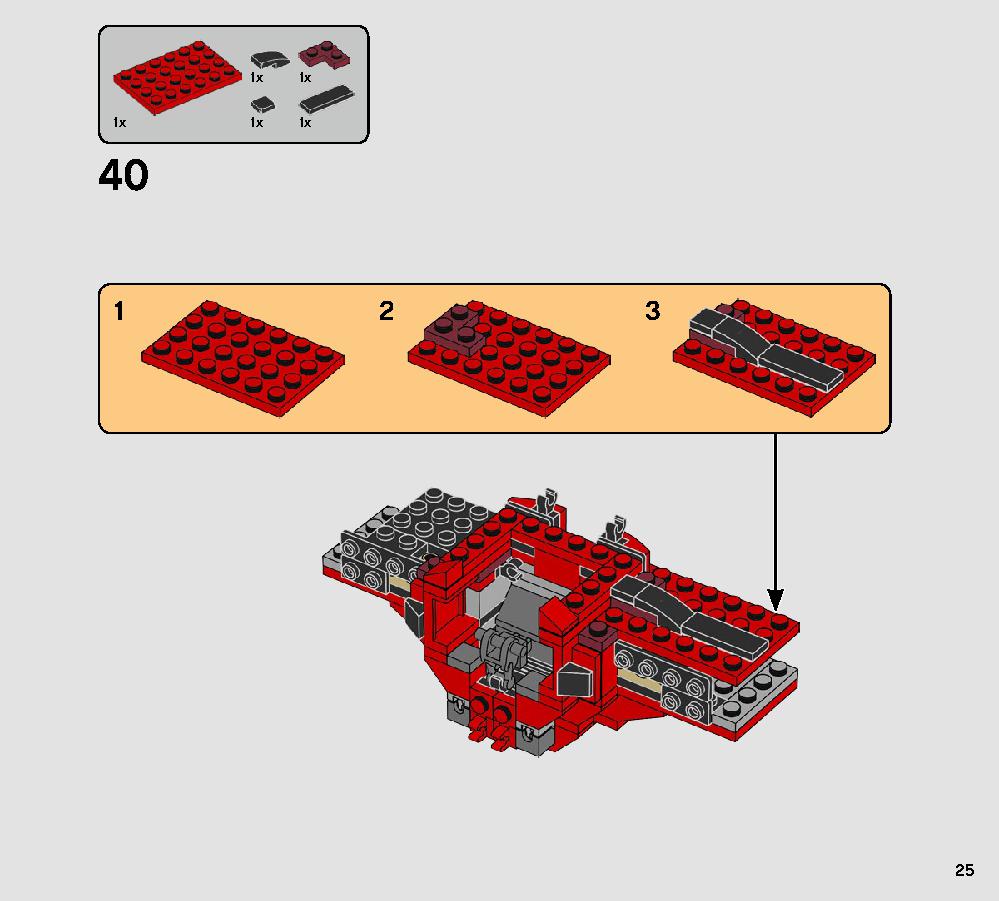 Major Vonreg’s TIE Fighter 75240 LEGO information LEGO instructions 25 page