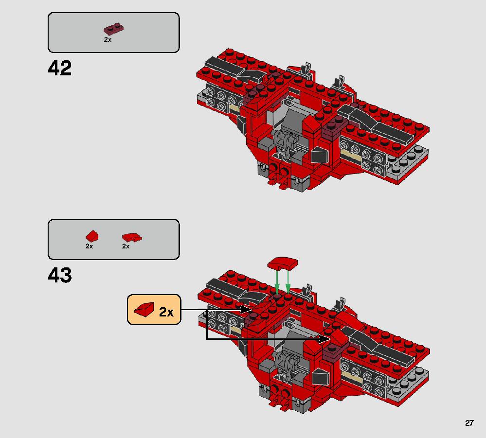 Major Vonreg’s TIE Fighter 75240 LEGO information LEGO instructions 27 page