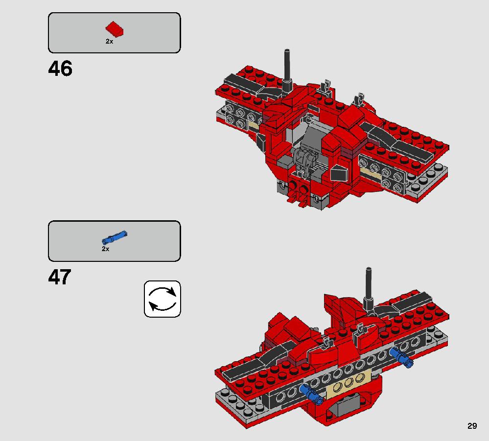 Major Vonreg’s TIE Fighter 75240 LEGO information LEGO instructions 29 page
