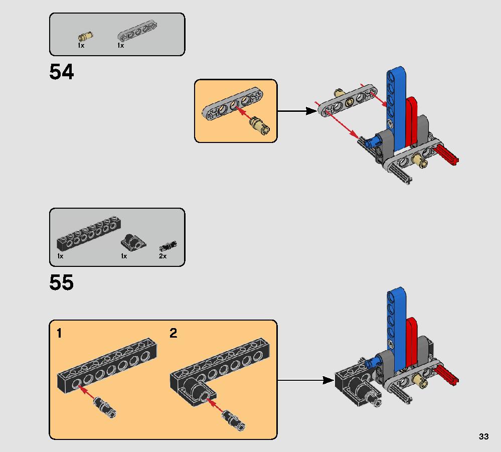 ヴォンレグ少佐のタイ・ファイター™ 75240 レゴの商品情報 レゴの説明書・組立方法 33 page
