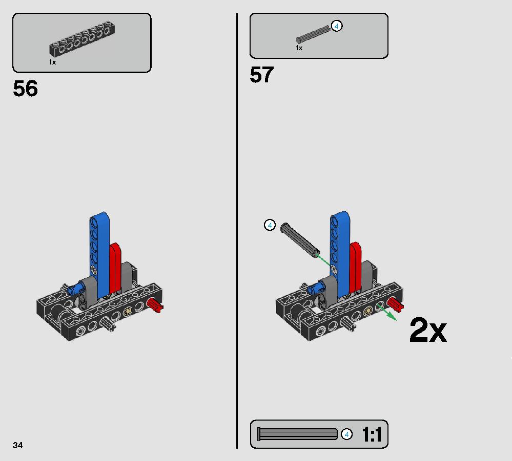 Major Vonreg’s TIE Fighter 75240 LEGO information LEGO instructions 34 page