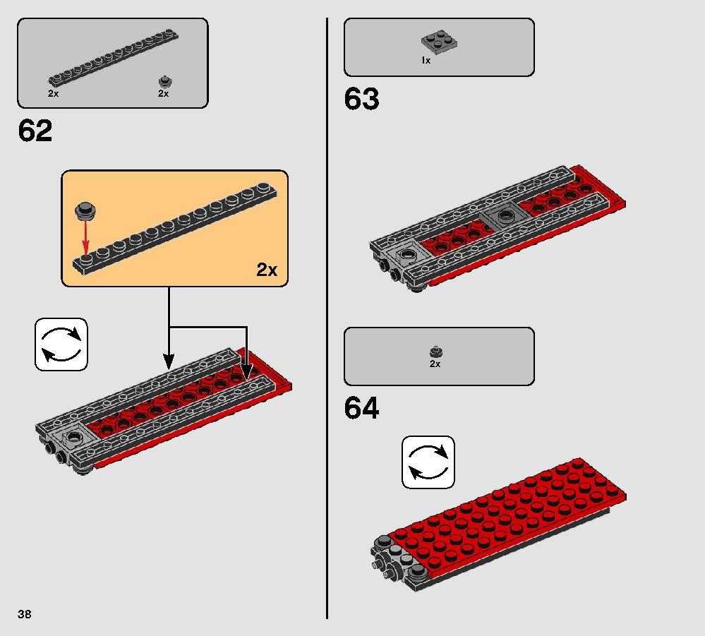 Major Vonreg’s TIE Fighter 75240 LEGO information LEGO instructions 38 page