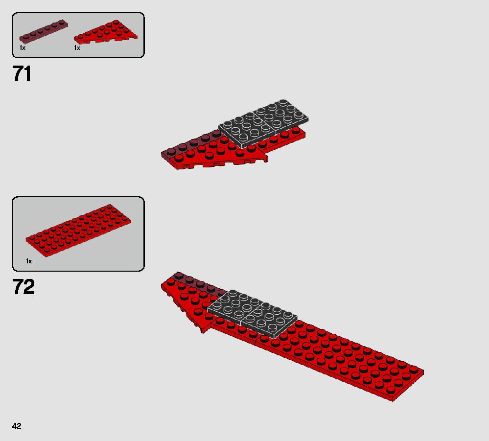 ヴォンレグ少佐のタイ・ファイター™ 75240 レゴの商品情報 レゴの説明書・組立方法 42 page