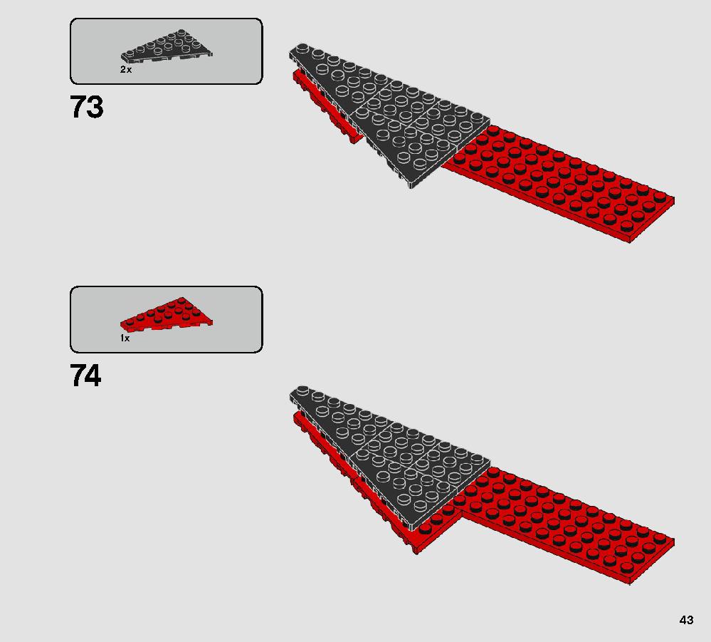 Major Vonreg’s TIE Fighter 75240 LEGO information LEGO instructions 43 page