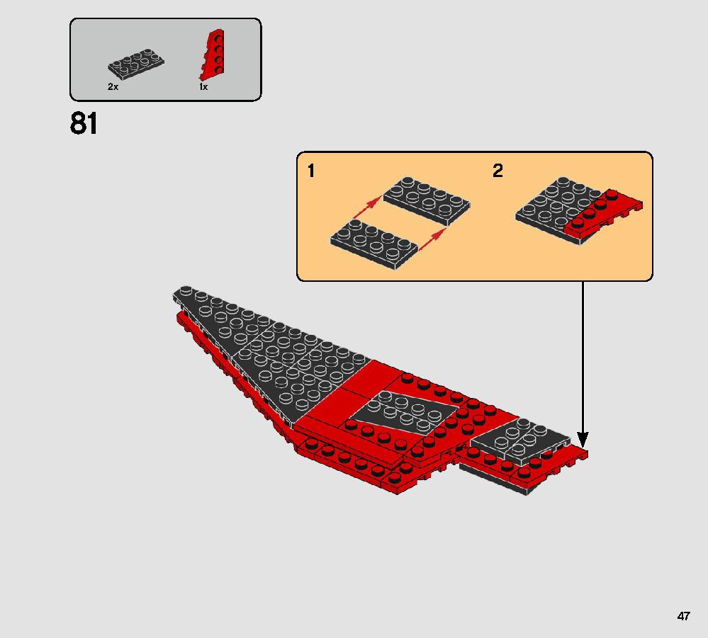 Major Vonreg’s TIE Fighter 75240 LEGO information LEGO instructions 47 page