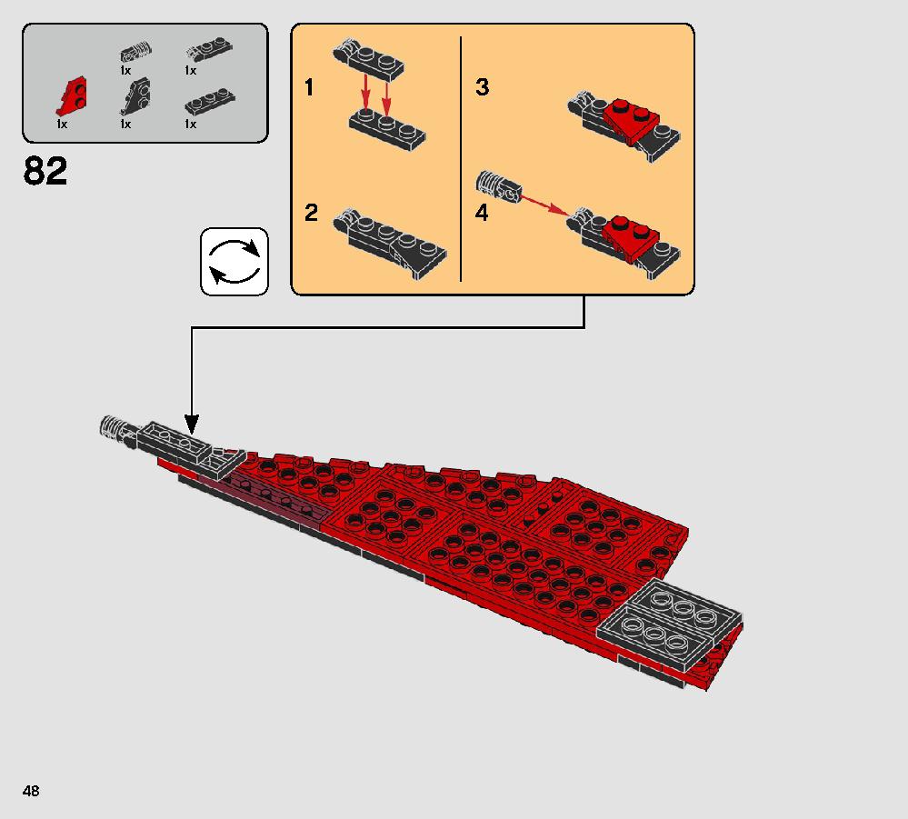 ヴォンレグ少佐のタイ・ファイター™ 75240 レゴの商品情報 レゴの説明書・組立方法 48 page