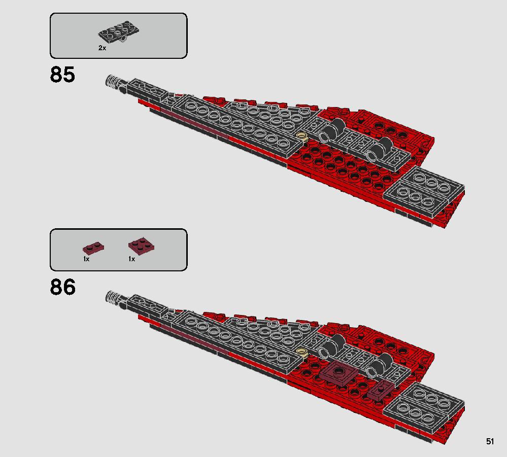 Major Vonreg’s TIE Fighter 75240 LEGO information LEGO instructions 51 page