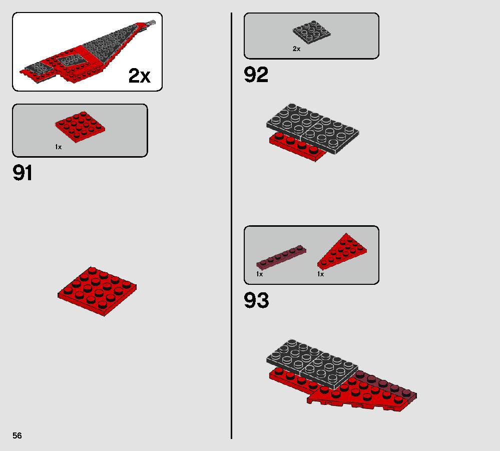 Major Vonreg’s TIE Fighter 75240 LEGO information LEGO instructions 56 page