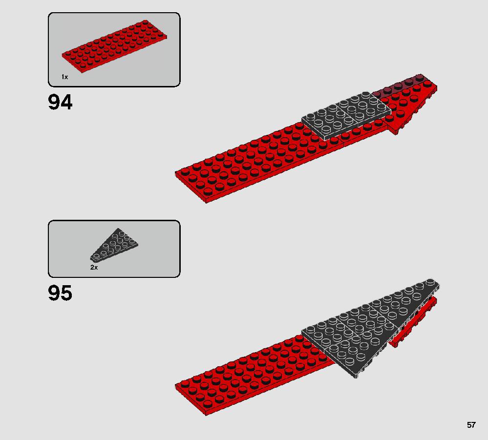 Major Vonreg’s TIE Fighter 75240 LEGO information LEGO instructions 57 page