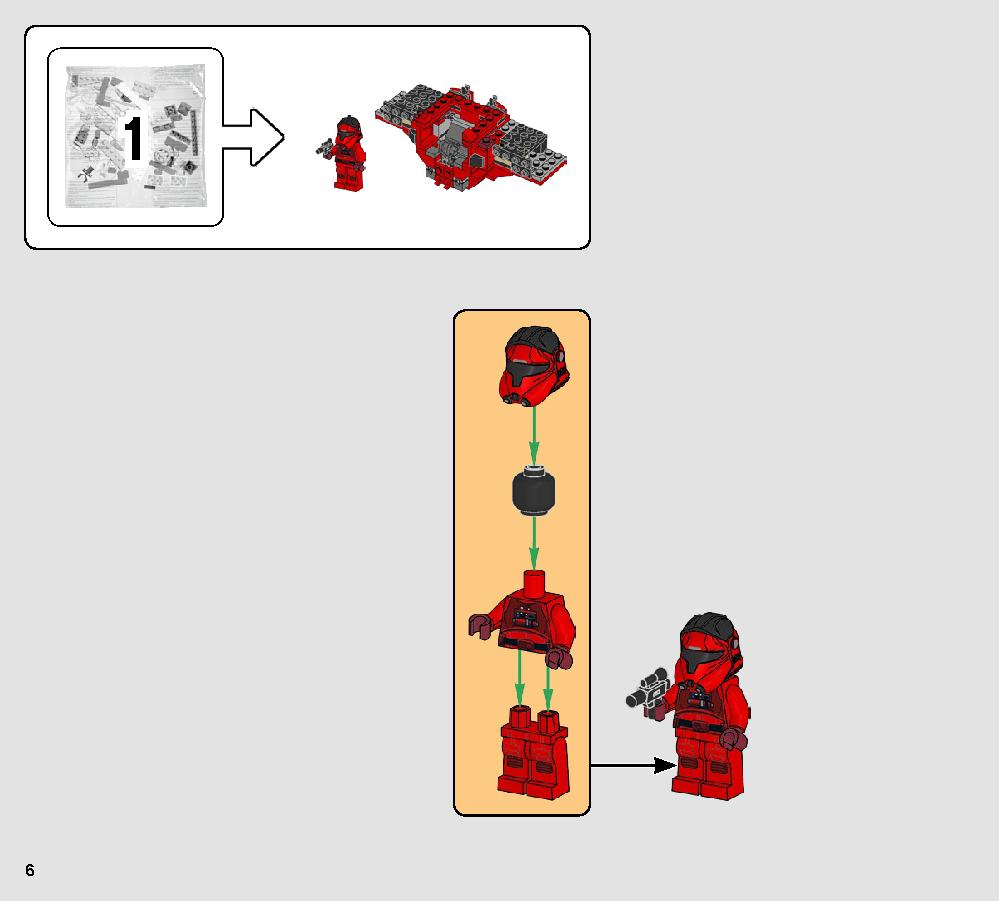Major Vonreg’s TIE Fighter 75240 LEGO information LEGO instructions 6 page
