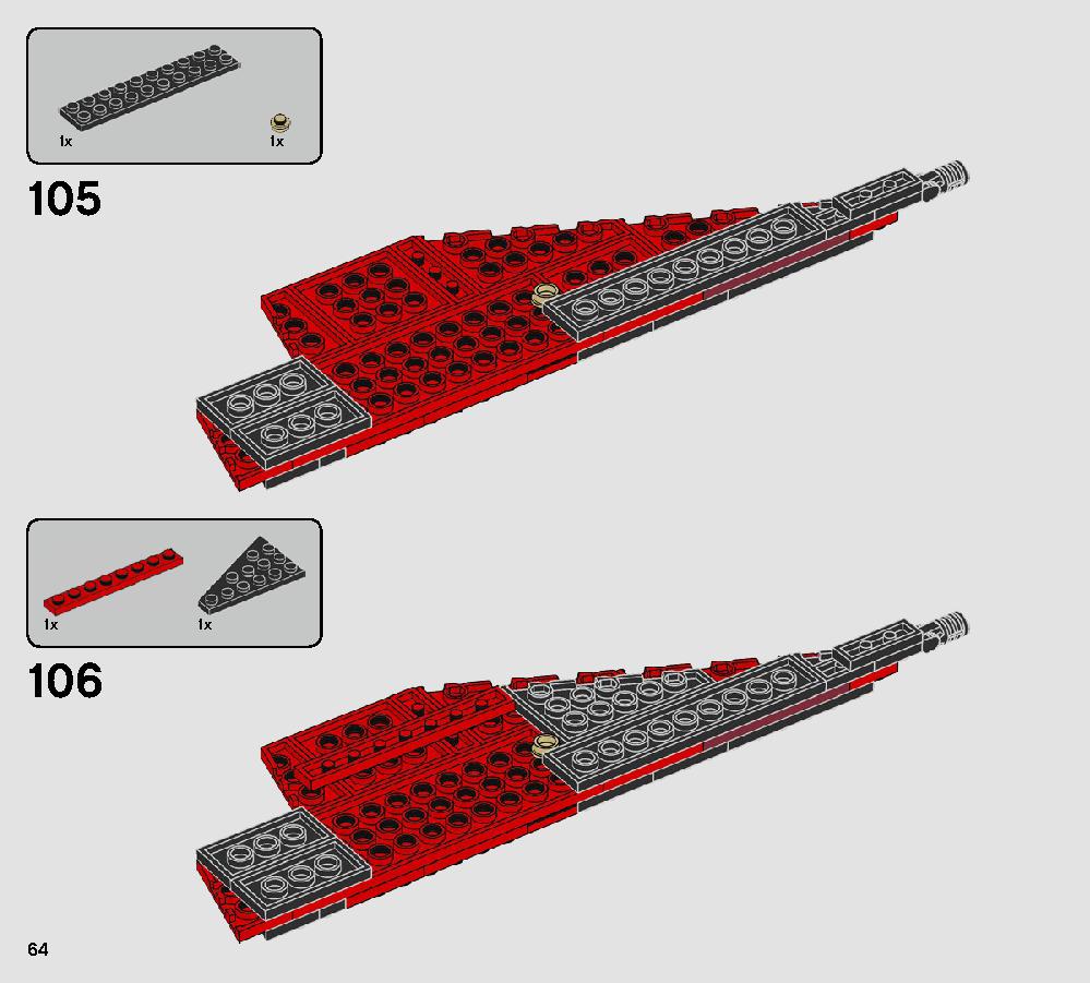 Major Vonreg’s TIE Fighter 75240 LEGO information LEGO instructions 64 page