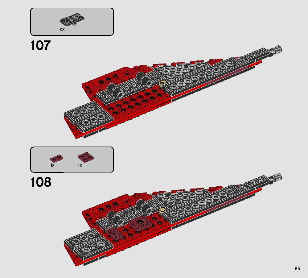 Major Vonreg’s TIE Fighter 75240 LEGO information LEGO instructions 65 page