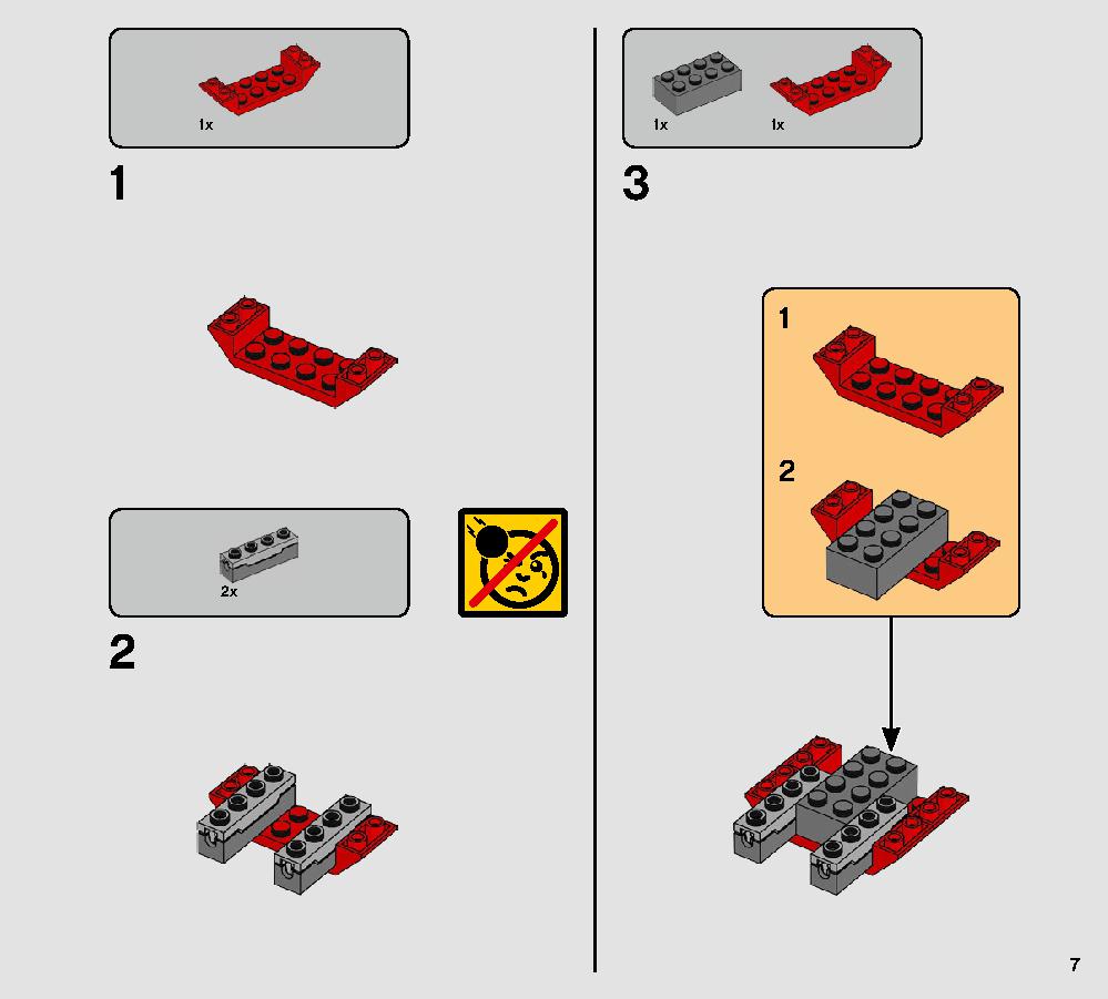Major Vonreg’s TIE Fighter 75240 LEGO information LEGO instructions 7 page