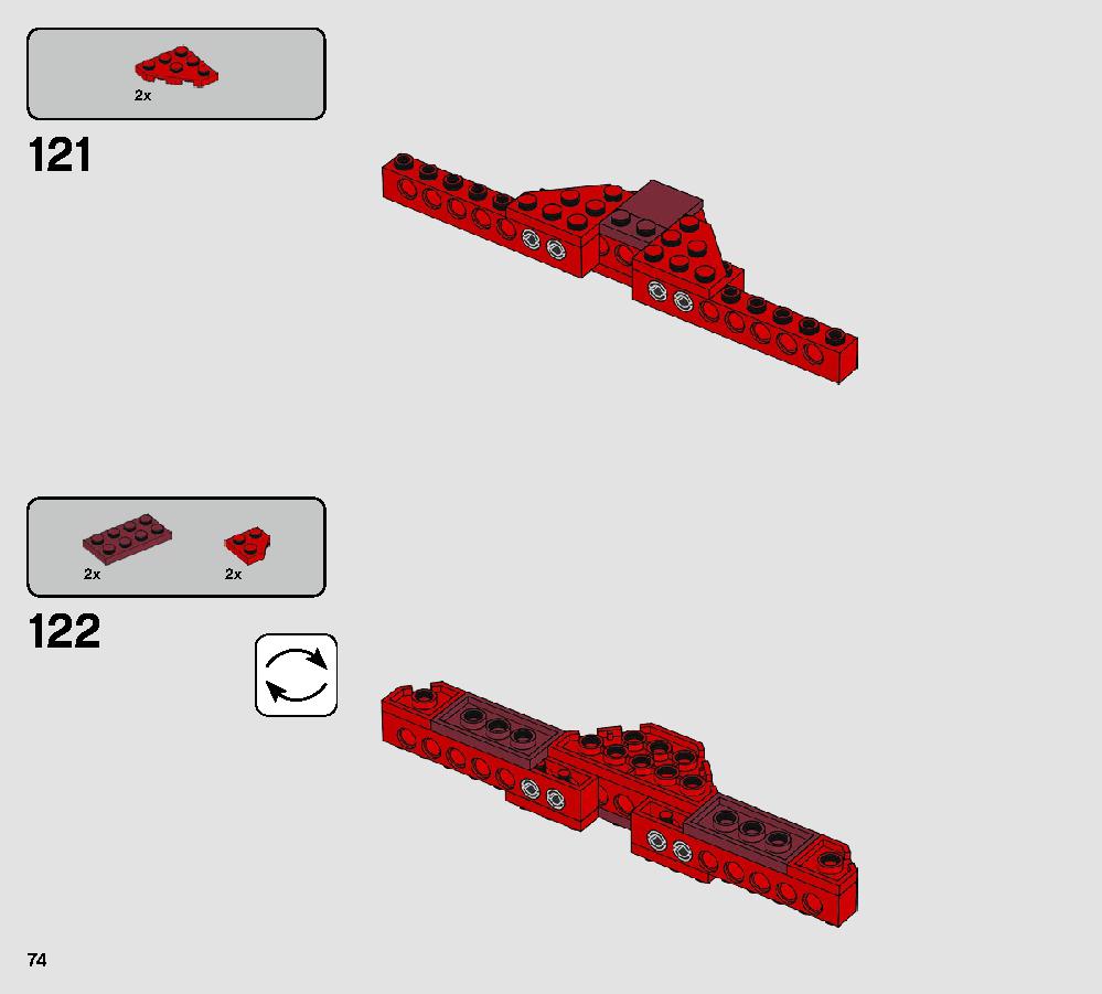 Major Vonreg’s TIE Fighter 75240 LEGO information LEGO instructions 74 page