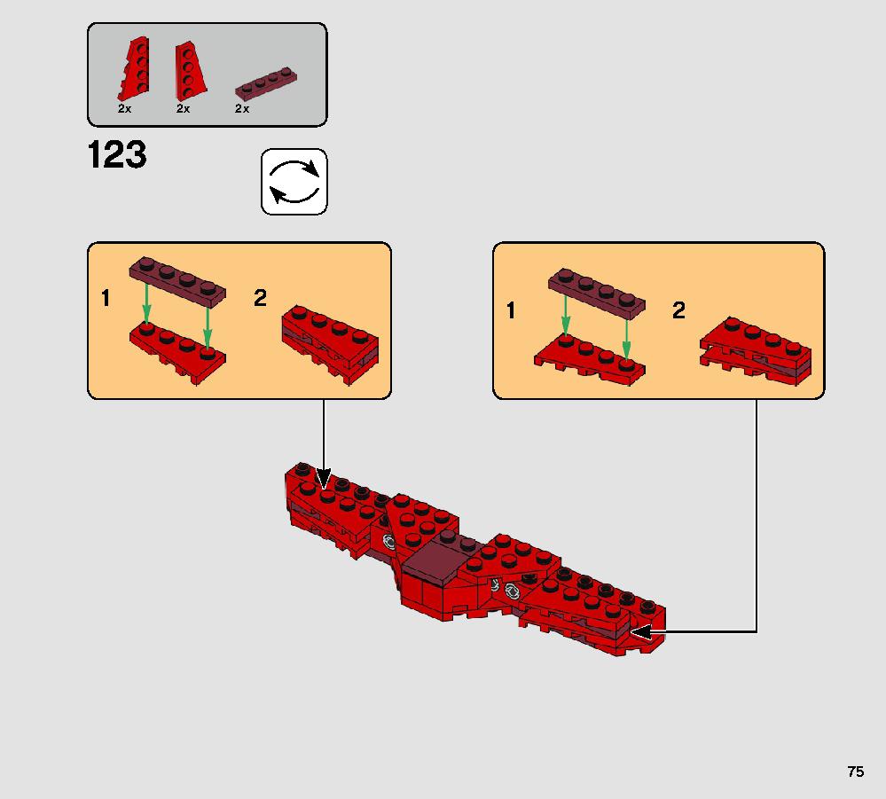 Major Vonreg’s TIE Fighter 75240 LEGO information LEGO instructions 75 page