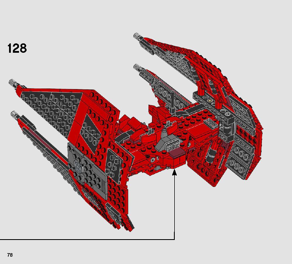Major Vonreg’s TIE Fighter 75240 LEGO information LEGO instructions 78 page