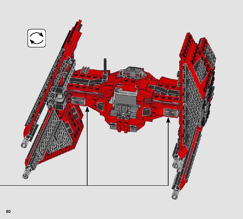 Major Vonreg’s TIE Fighter 75240 LEGO information LEGO instructions 80 page