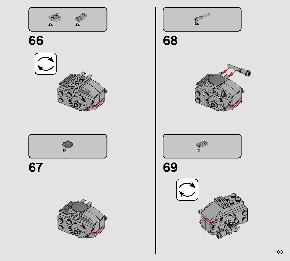 Action Battle Echo Base Defense 75241 LEGO information LEGO instructions 103 page