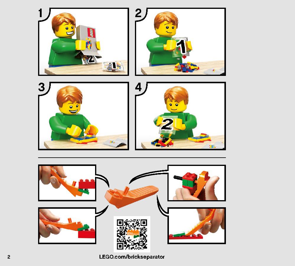Action Battle Echo Base Defense 75241 LEGO information LEGO instructions 2 page