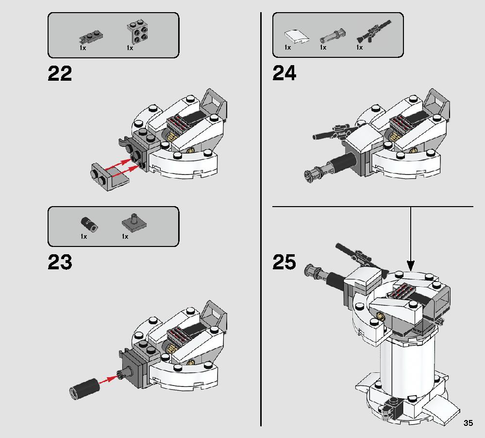 Action Battle Echo Base Defense 75241 LEGO information LEGO instructions 35 page